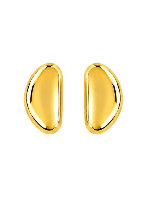 Brinco Folheado a Ouro 18k e Prata Design Liso