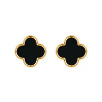 Brinco Aço Inoxidável Folheado a Ouro 18k e Prata Inspiração Vg. Resinado - imagem 2