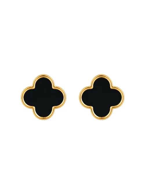 Brinco Aço Inoxidável Folheado a Ouro 18k e Prata Inspiração Vg. Resinado