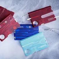 Canivete Victorinox Swiss Card Lite Vermelho Translúcido - imagem 4