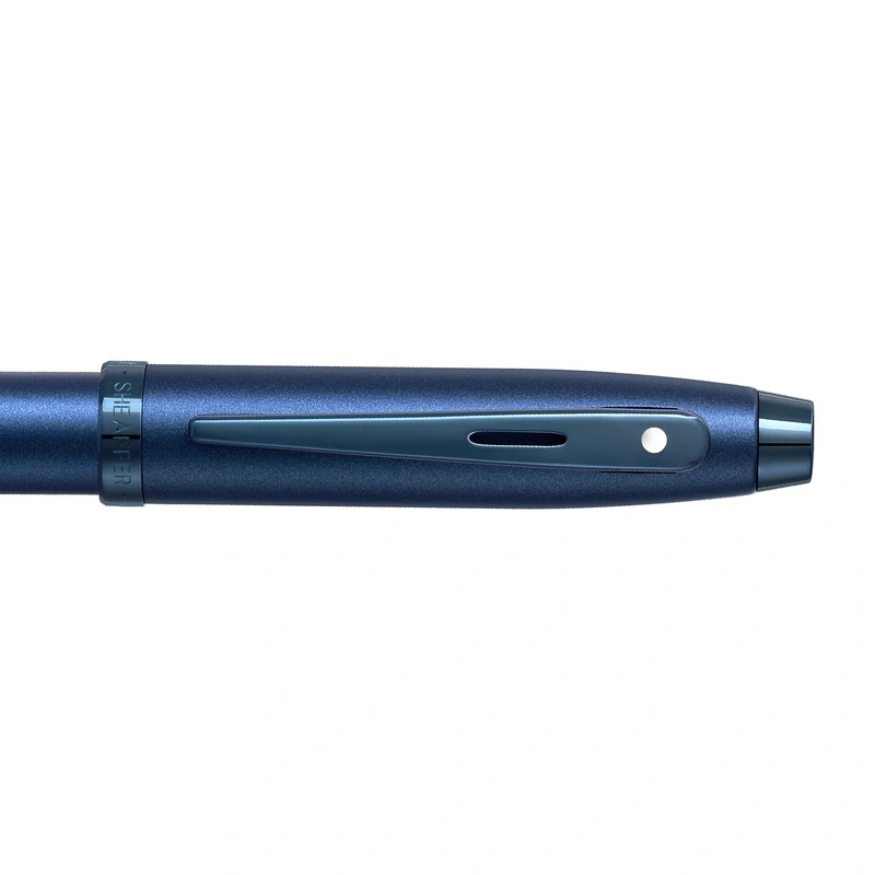 Caneta Sheaffer 100 Esferográfica – Azul Cetim com Acabamento PVD Azul
