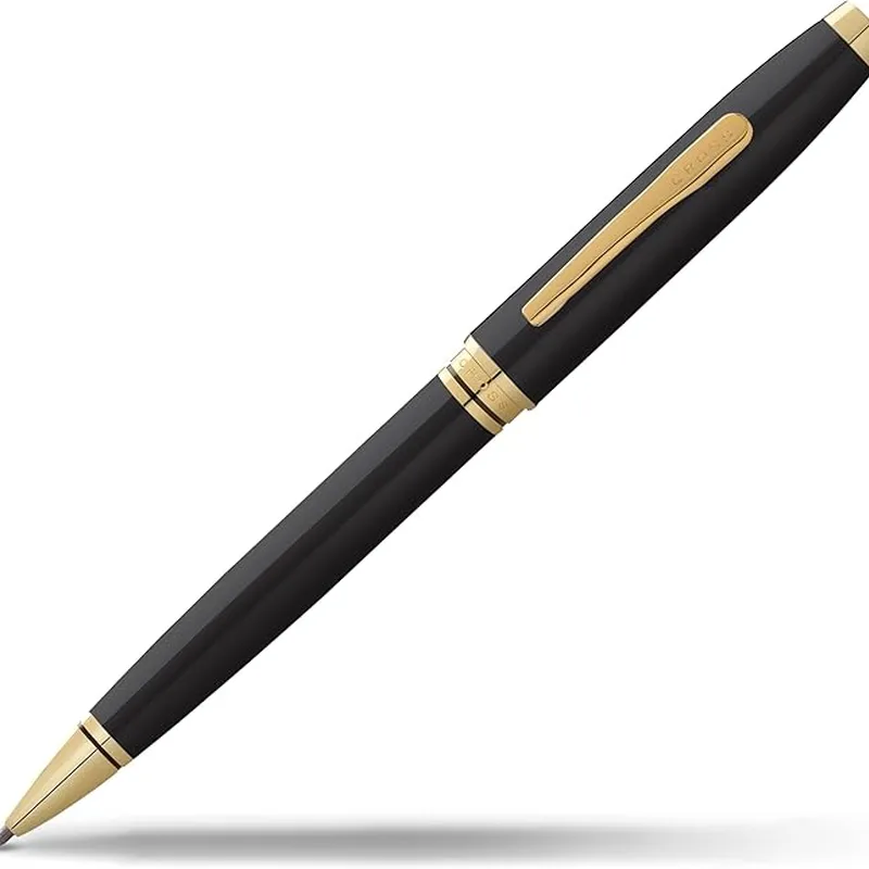 Caneta Cross Coventry Esferográfica – Preta com Acabamento Dourado