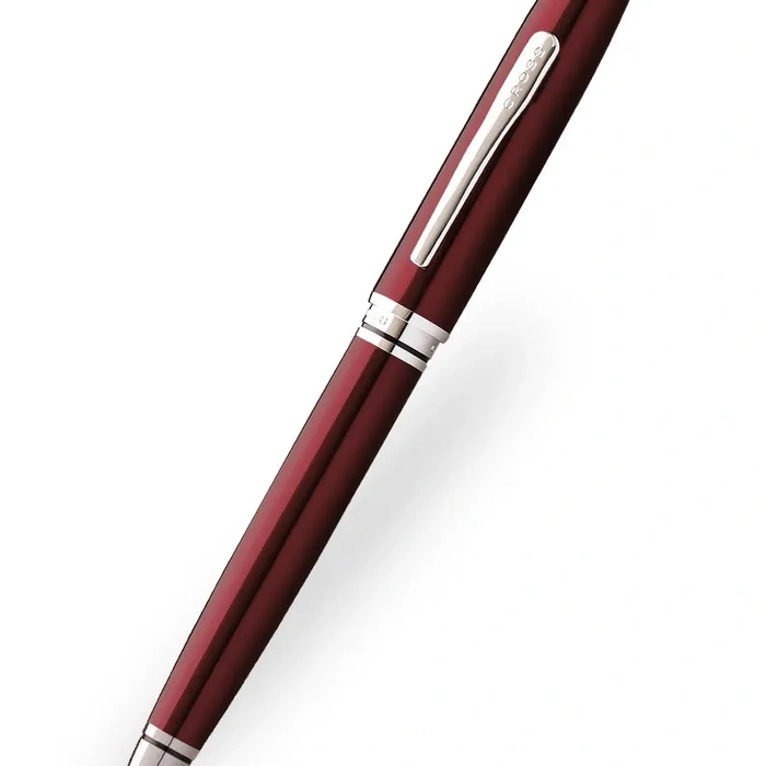 Caneta Cross Coventry Esferográfica – Vermelha com Acabamento Cromado