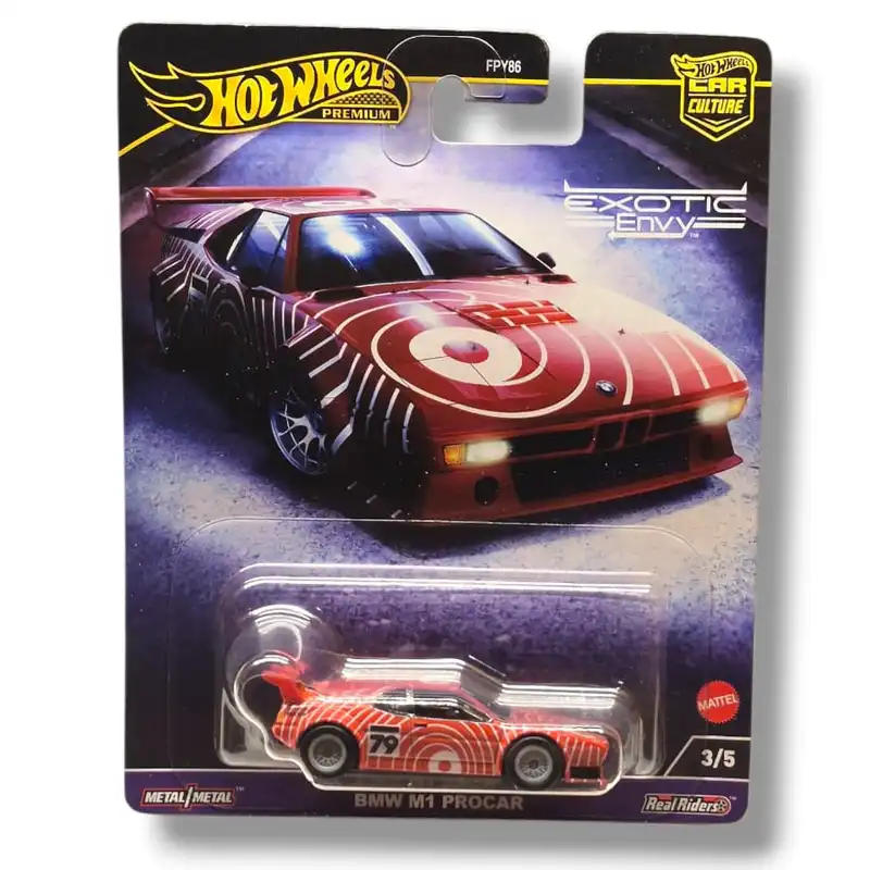 Hot Wheels Premium – Car Culture Exotic Envy BMW M1 Procar (3/5) – Real Riders