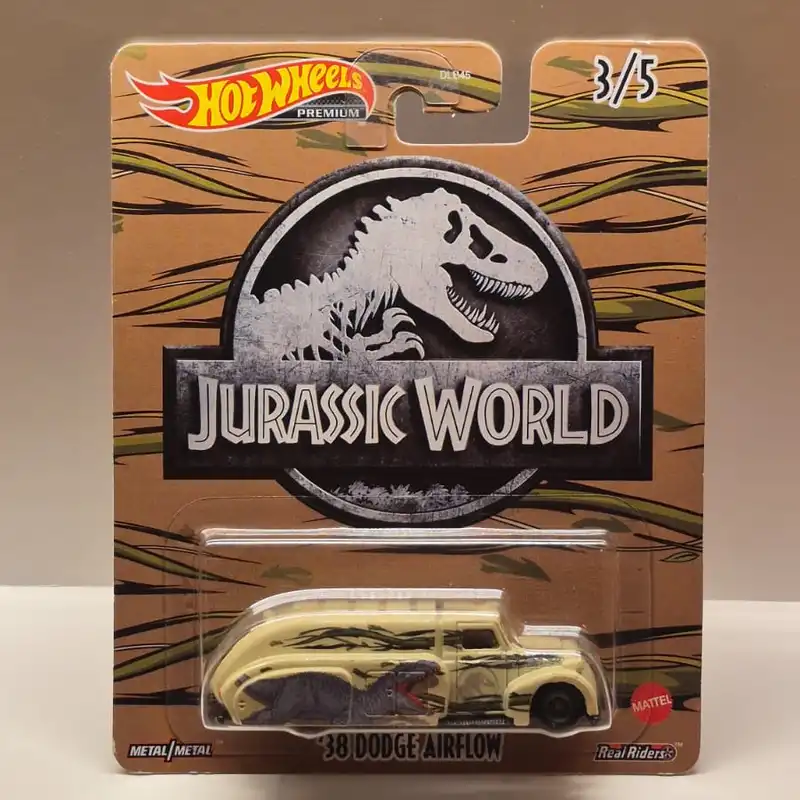 Hot Wheels Premium – Jurassic World ’38 Dodge Airflow (3/5) – Real Riders