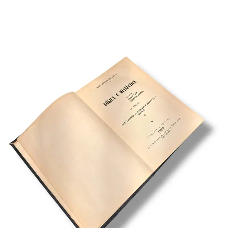 Livro Lógica e Dialética — Mário Ferreira dos Santos (Editora Logos, 1959) — Capa dura