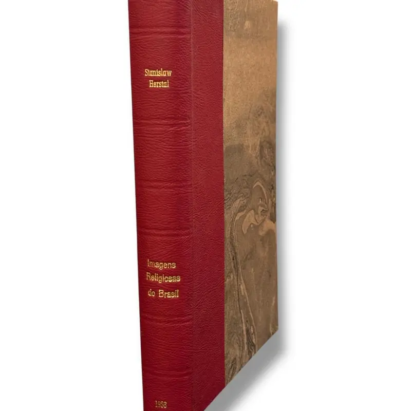 Livro Imagens Religiosas do Brasil — Stanislaw Herstal (Grafitec, 1956) — Edição numerada — Bilingue (português/inglês)