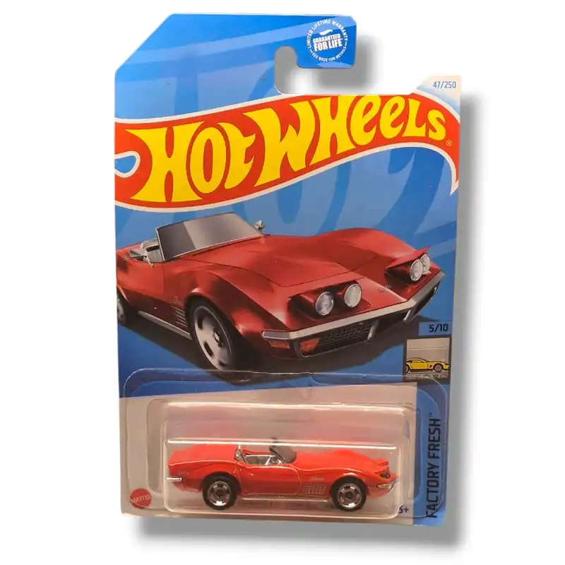 Hot Wheels — ’69 Corvette Convertible (Factory Fresh 5/10) — 47/250