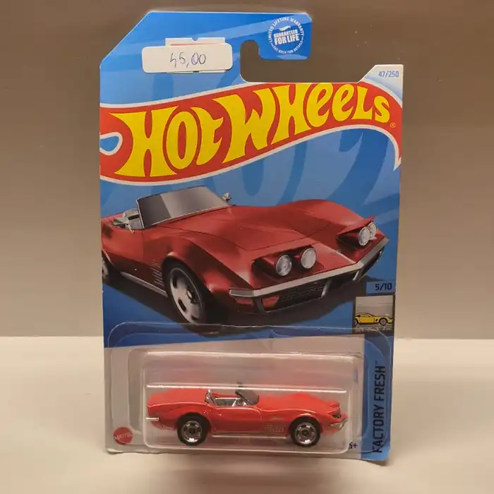 Hot Wheels — ’69 Corvette Convertible (Factory Fresh 5/10) — 47/250
