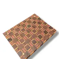 Tábua de Churrasco End Grain Xadrez – Marfim, Ipê-Roxo e Pau-Ferro - imagem 2