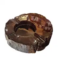 Cinzeiro para Charutos em Ipê-Roxo Maciço – Acabamento em Resina - imagem 1