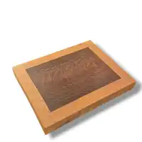 Tábua End Grain Marfim & Ipê-Roxo — Moldura Clássica (35 × 27,5 × 4 cm) - imagem 1