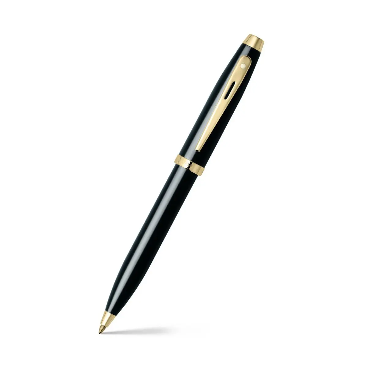 Caneta Sheaffer 100 – Preto Brilhante com Acabamento Dourado