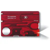 Canivete Victorinox Swiss Card Lite Vermelho Translúcido - imagem 1