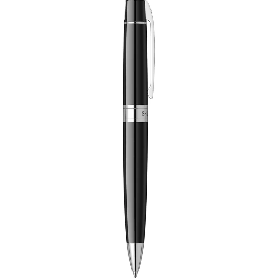 Caneta Sheaffer 300 – Glossy Black com Acabamento Cromado