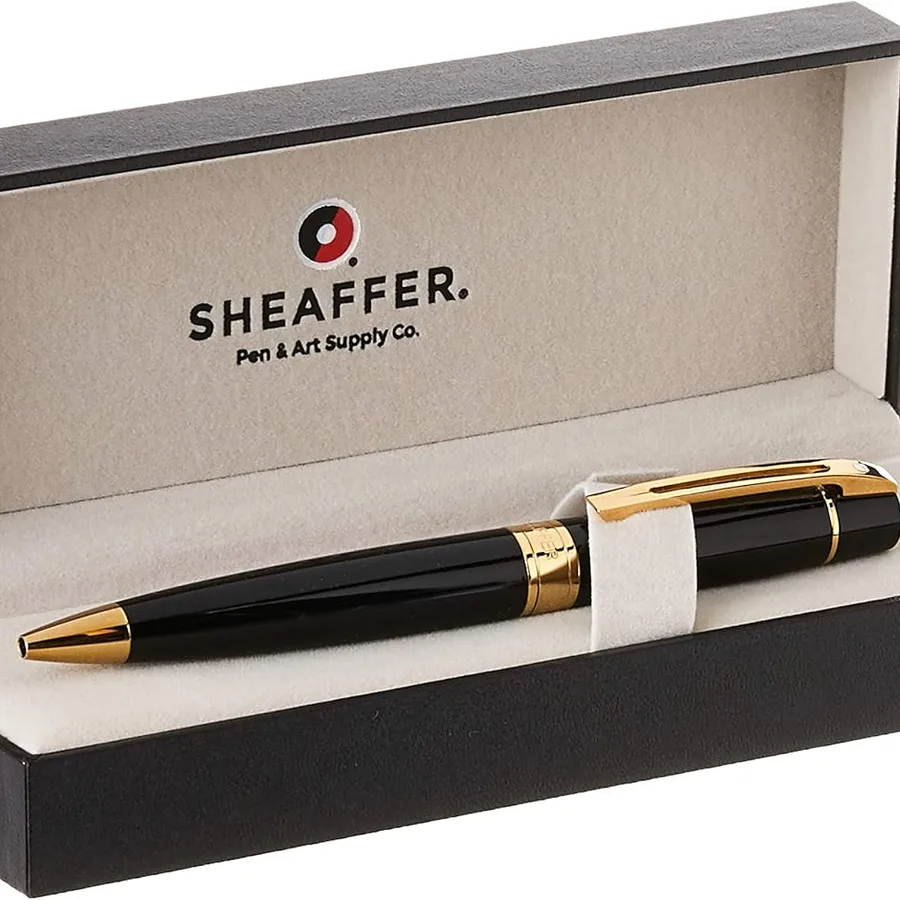 Caneta Sheaffer 300 – Glossy Black com Acabamento Dourado