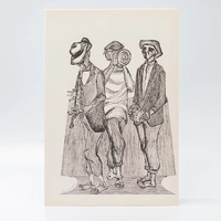 Gravura Clóvis Graciano nº 3 – Trio Popular Descalço - imagem 1