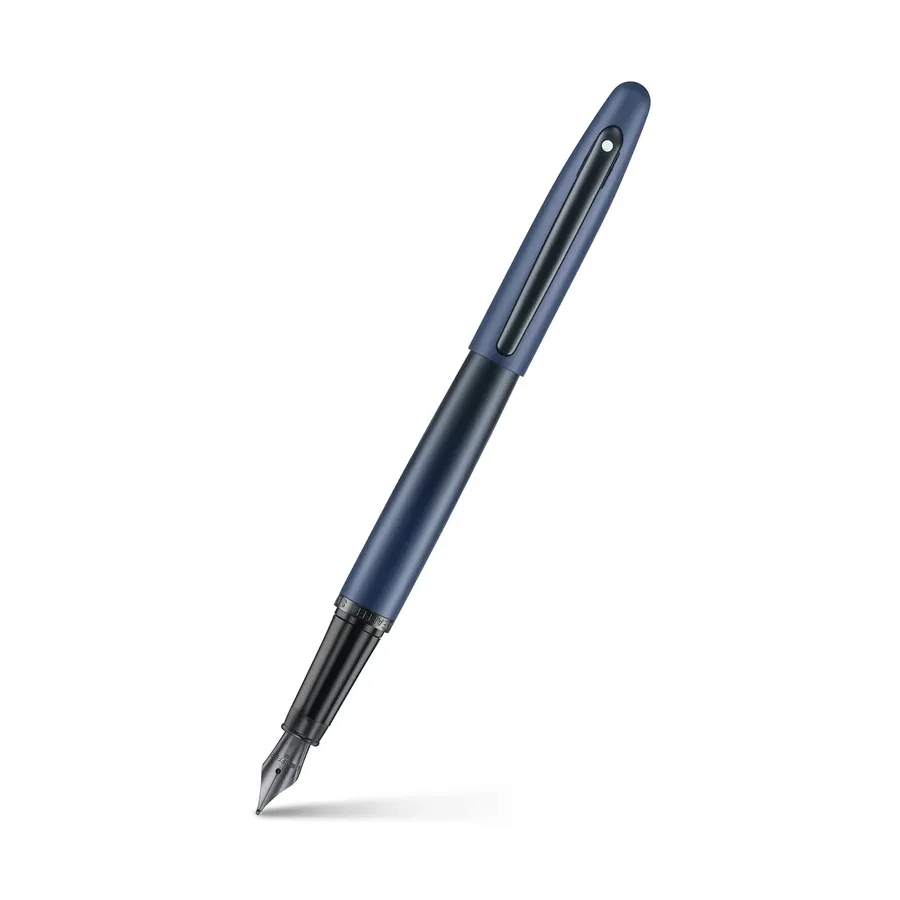 Caneta Sheaffer VFM Tinteiro – Azul Matte com Acabamento Preto