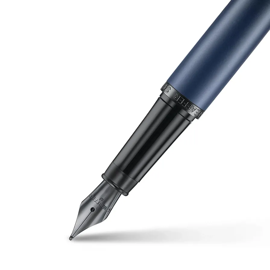 Caneta Sheaffer VFM Tinteiro – Azul Matte com Acabamento Preto