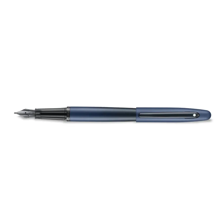 Caneta Sheaffer VFM Tinteiro – Azul Matte com Acabamento Preto