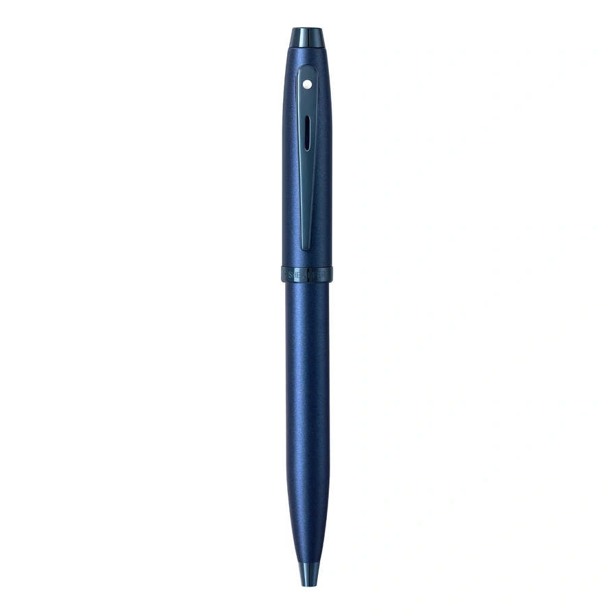 Caneta Sheaffer 100 Esferográfica – Azul Cetim com Acabamento PVD Azul