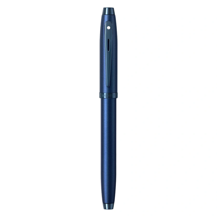 Caneta Sheaffer 100 Tinteiro – Azul Cetim com Acabamento PVD Azul