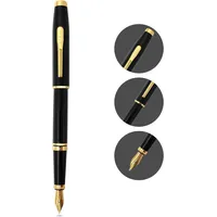 Caneta Cross Coventry Tinteiro – Preta com Acabamento Dourado - imagem 4