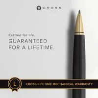 Caneta Cross Coventry Esferográfica – Preta com Acabamento Dourado - imagem 5