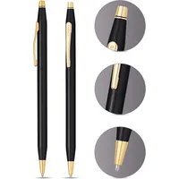 Caneta Cross Classic Century Esferográfica – Preta com Acabamento Dourado - imagem 2