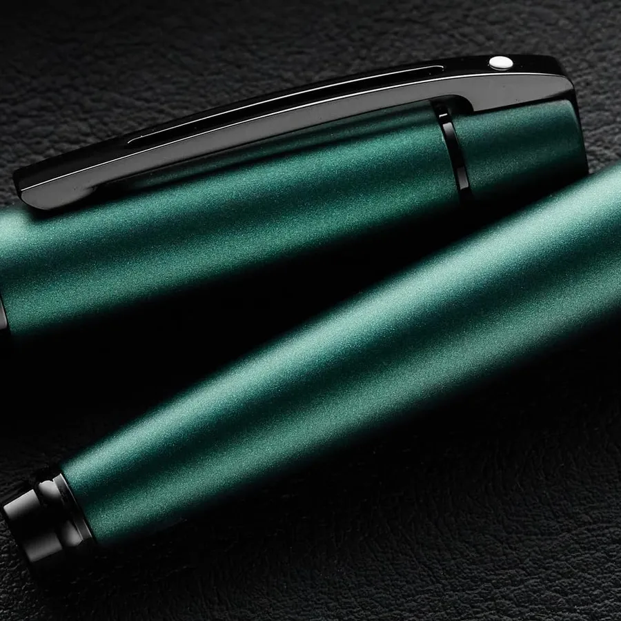 Caneta Sheaffer 300 Tinteiro – Verde Fosco com Acabamento Preto