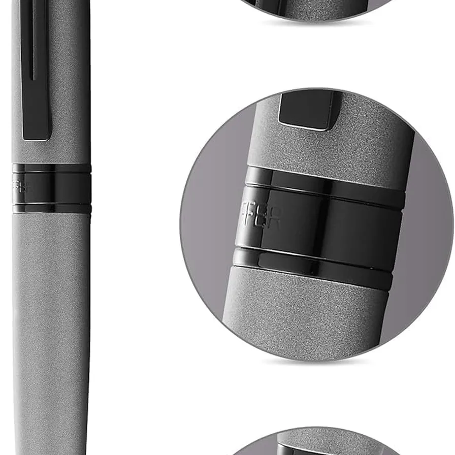 Caneta Sheaffer 300 Esferográfica – Cinza Fosco com Acabamento Cromado