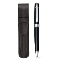 Gift Set Sheaffer 300 – Caneta Esferográfica Preto Brilhante com Acabamento Cromado + Porta-Caneta em Couro Legítimo - imagem 3
