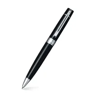 Gift Set Sheaffer 300 – Caneta Esferográfica Preto Brilhante com Acabamento Cromado + Porta-Caneta em Couro Legítimo - imagem 4