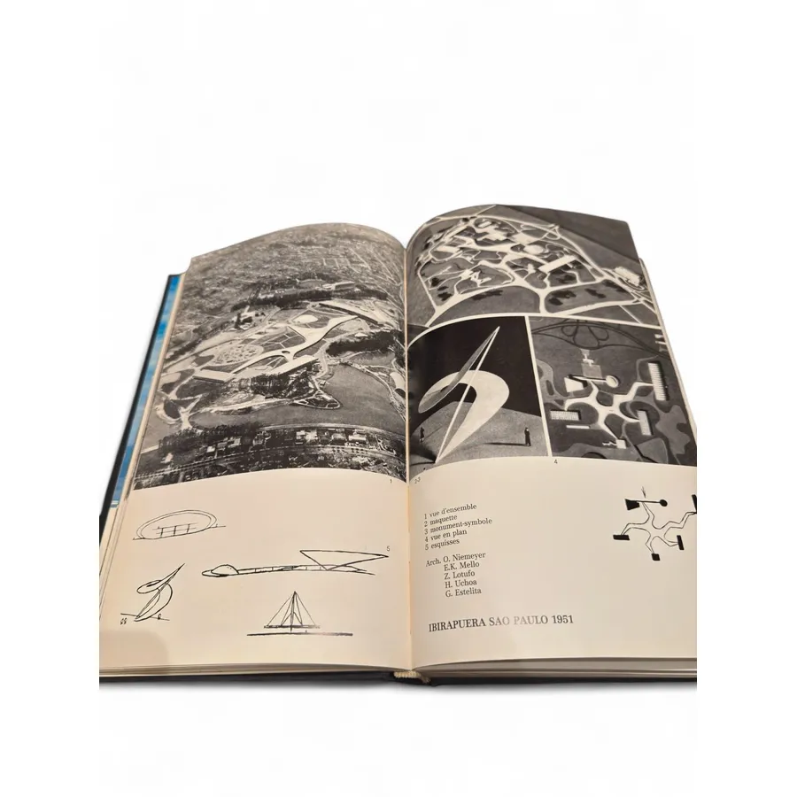 Livro Niemeyer — Luce Wilquin & André Delcourt (Éditions Alphabet, 1977) — Francês — Capa dura