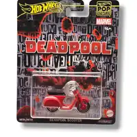 Hot Wheels Premium – Pop Culture MARVEL Deadpool Scooter – Real Riders - imagem 1