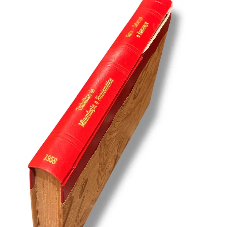 Livro Trabalhos de Mineralogia e Numismática — Dom Pedro Augusto de Saxe-Coburgo e Bragança (Livraria Martins Editora, 1958) — Capa dura