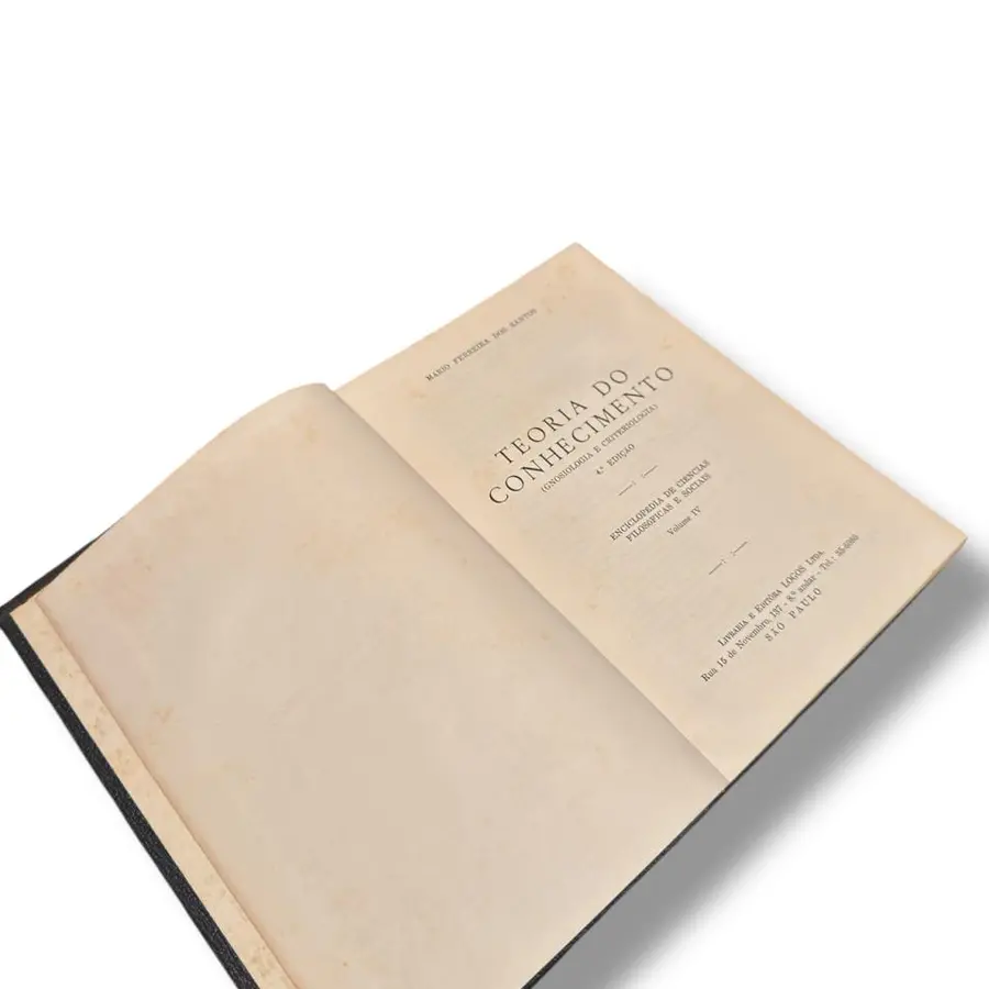 Livro Teoria do Conhecimento — Mário Ferreira dos Santos (Editora Logos, 1959) — Capa dura