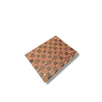 Tábua de Churrasco End Grain Xadrez – Marfim, Ipê-Roxo e Pau-Ferro - imagem 2