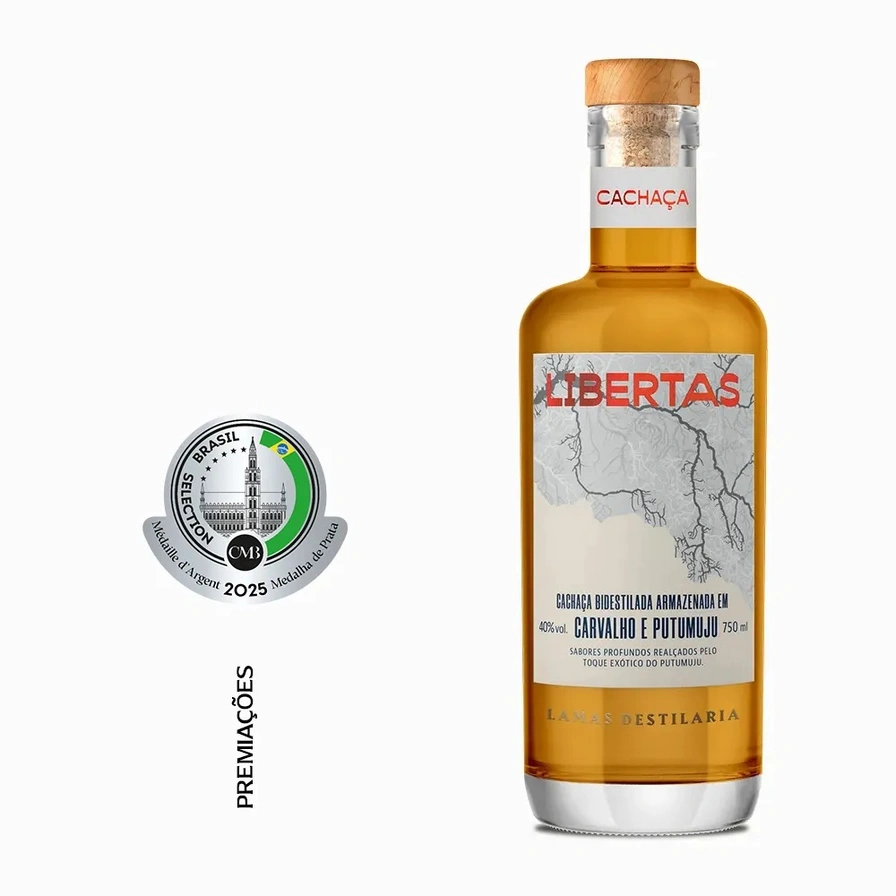Cachaça Libertas Carvalho Americano e Putumuju – 750 ml