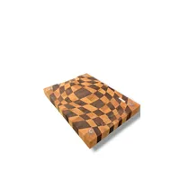 Tábua de Corte End Grain – Marchetaria Geométrica em Marfim e Ipê-Roxo - imagem 2