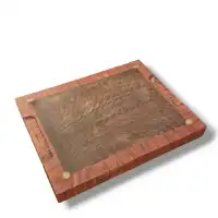 Tábua End Grain “Moldura Duo” — Ipê-roxo & Pau-ferro (36×28×4,5 cm) - imagem 2