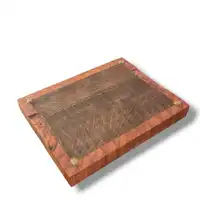 Tábua End Grain “Moldura” — Ipê-roxo e Pau-ferro (42,5 × 32,5 × 4 cm) - imagem 2