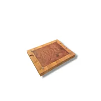 Tábua End Grain Marfim & Pau-Ferro – Moldura Clara com Centro Escuro (33 x 26 cm) - imagem 2