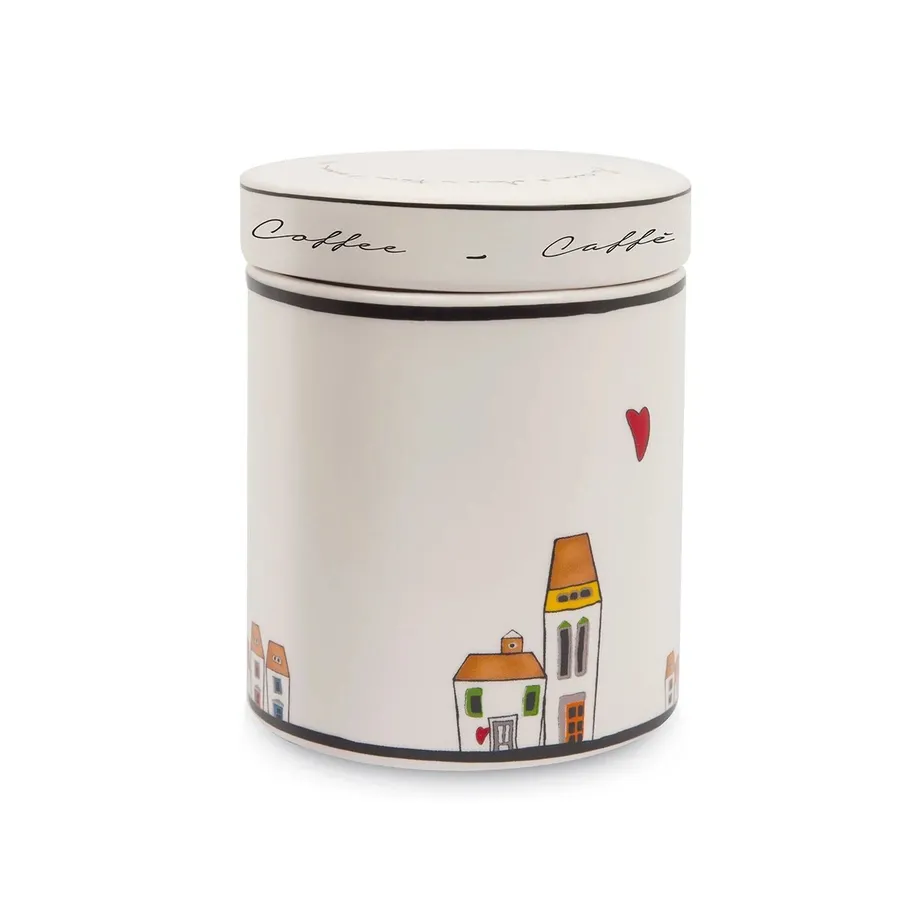 Pote Redondo em Porcelana Vermelho 9 × 12 cm — Le Casette Egan