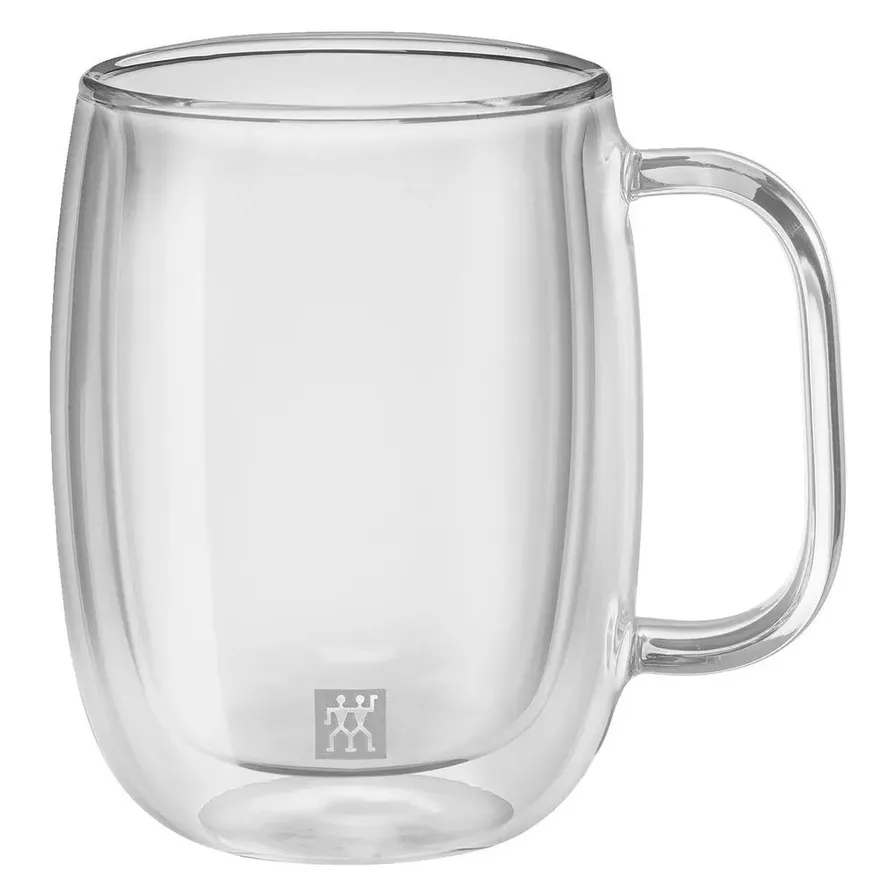 Jogo com 2 Canecas de Vidro de Parede Dupla para Café 355 ml (com Alça) – Sorrento | ZWILLING