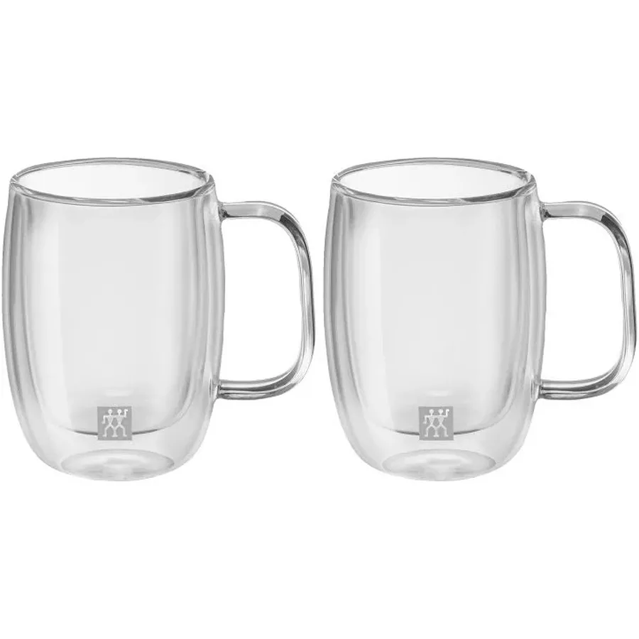 Jogo com 2 Canecas de Vidro de Parede Dupla para Café 355 ml (com Alça) – Sorrento | ZWILLING
