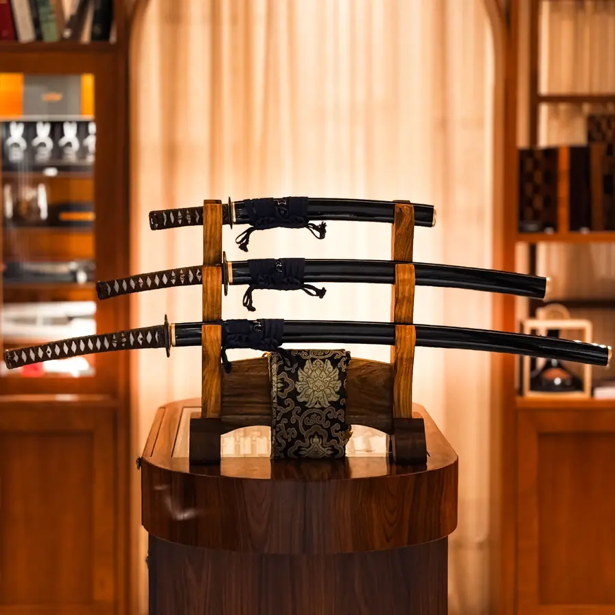 Conjunto Hagakure Daishō + Tantō — Kaji Edson Suemitsu (Aço 5170)