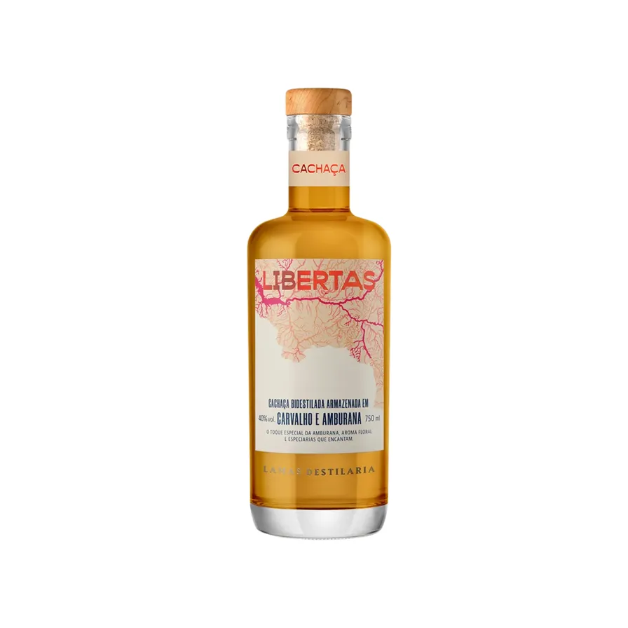CACHAÇA LIBERTAS CA E AMBURANA 750ML