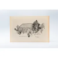 Gravura Aldemir Martins – Paisagem Rural – Coleção Mestres do Desenho - imagem 1
