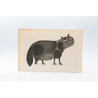 Gravura Aldemir Martins – Gato Alongado – Coleção Mestres do Desenho - imagem 1